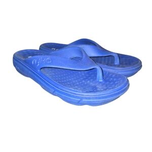 Ryka Rest EZ Blue Re-Zorb Lite Cushioning Foam Thong Recovery‎ Sandals Size 7
